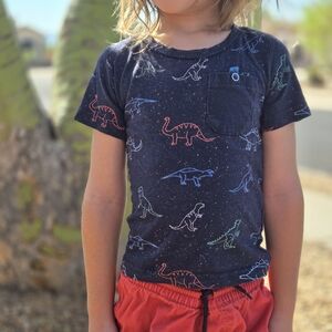 🦕 Craft + Flow 100% Cotton, Boys Dinosaur T-shirt🦖